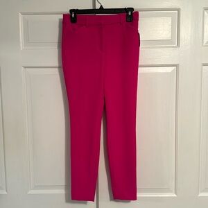 Express pink stretch high rise pants